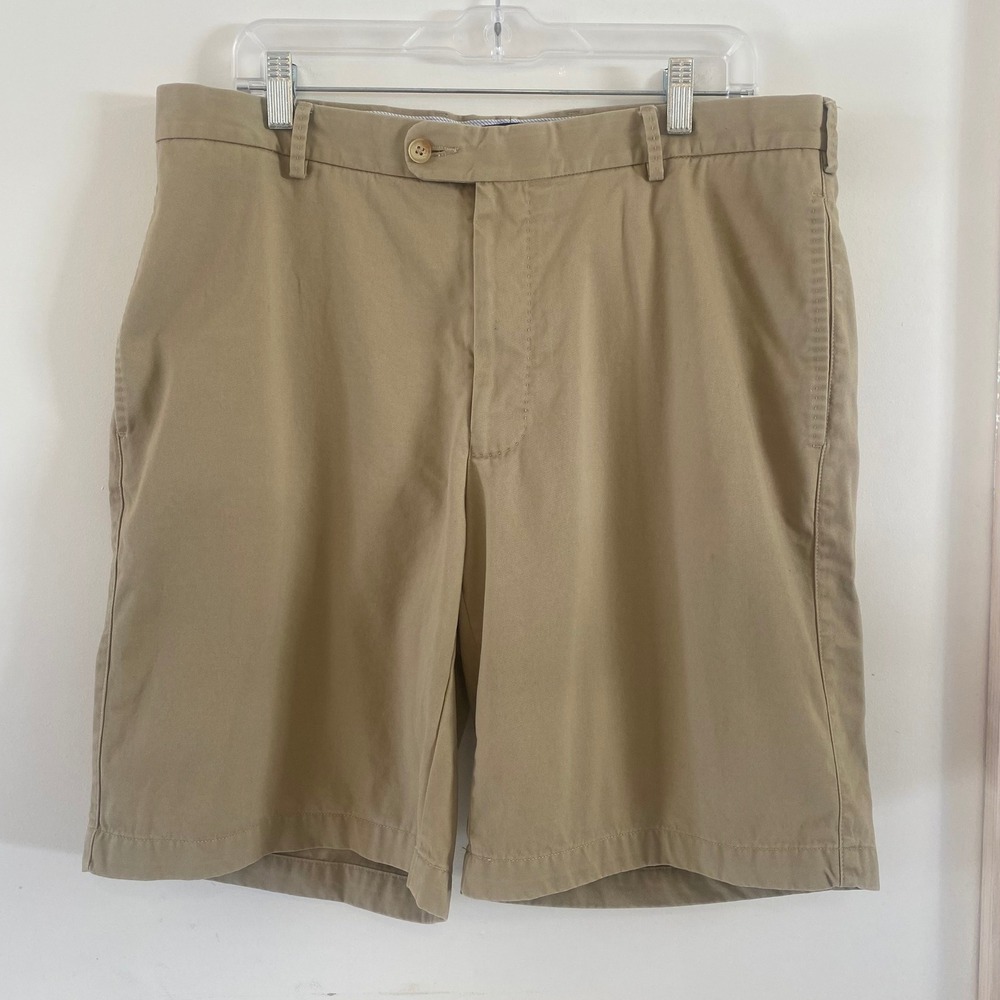 Peter Millar Khaki Shorts Embroidered 'B' Bucknell University Golf‎ Casual 36